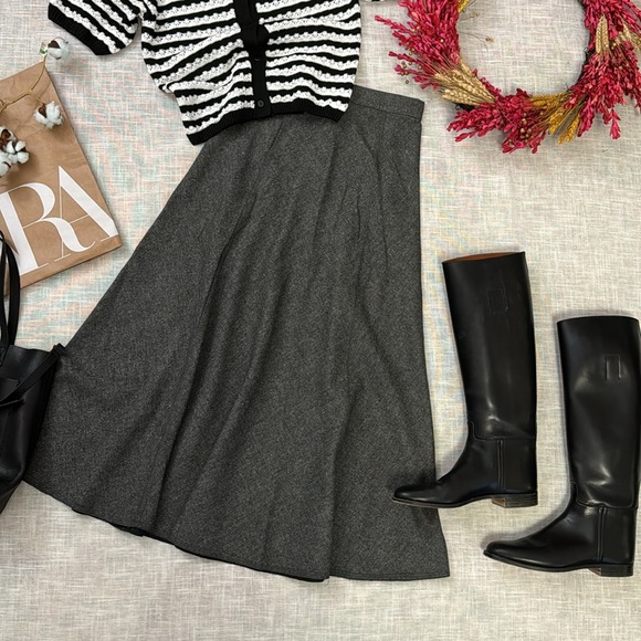 Zara wool blend maxi midi skirt - Picture 3 of 15